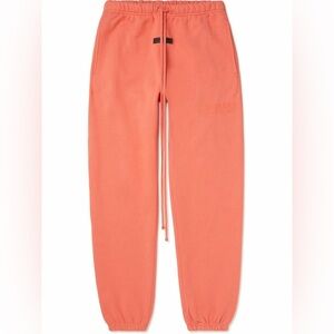 Essentials FEAR OF GOD ESSENTIALS Logo-Appliquéd Jersey Sweatpants | Coral | NEW